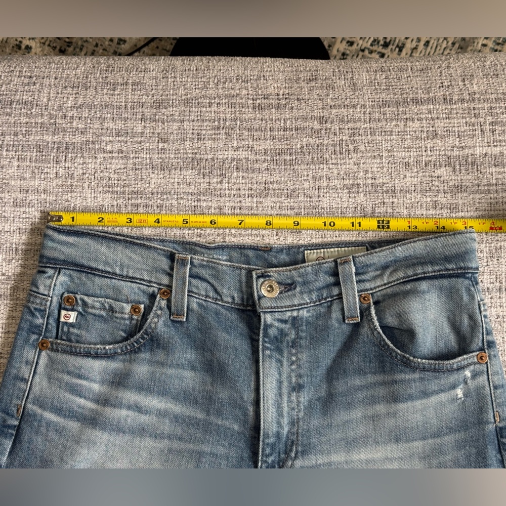 AG Adriano Goldschmied Brinley Mid Rise Straight Leg Jeans Size 28 - Picture 13 of 13